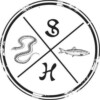 Snake + Herring Circle Logo