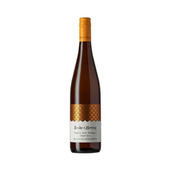 Snake and Herring ‘Bizarre Love Triangle’ Pinot Gris Bottle Image